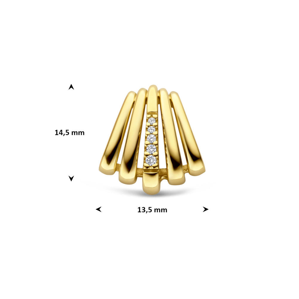 hanger-14-karaat-gouden-waaier-en-diamanten-0-03-crt-13-5-mm-breed-x-14-5-mm-hoog