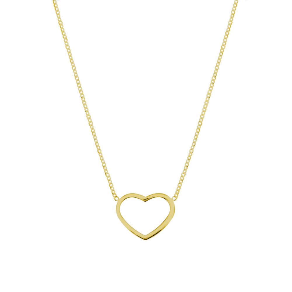 hart-collier-goudkleurig-glanzend-12-5-mm-x-15-5-mm-lengte-41-46-cm