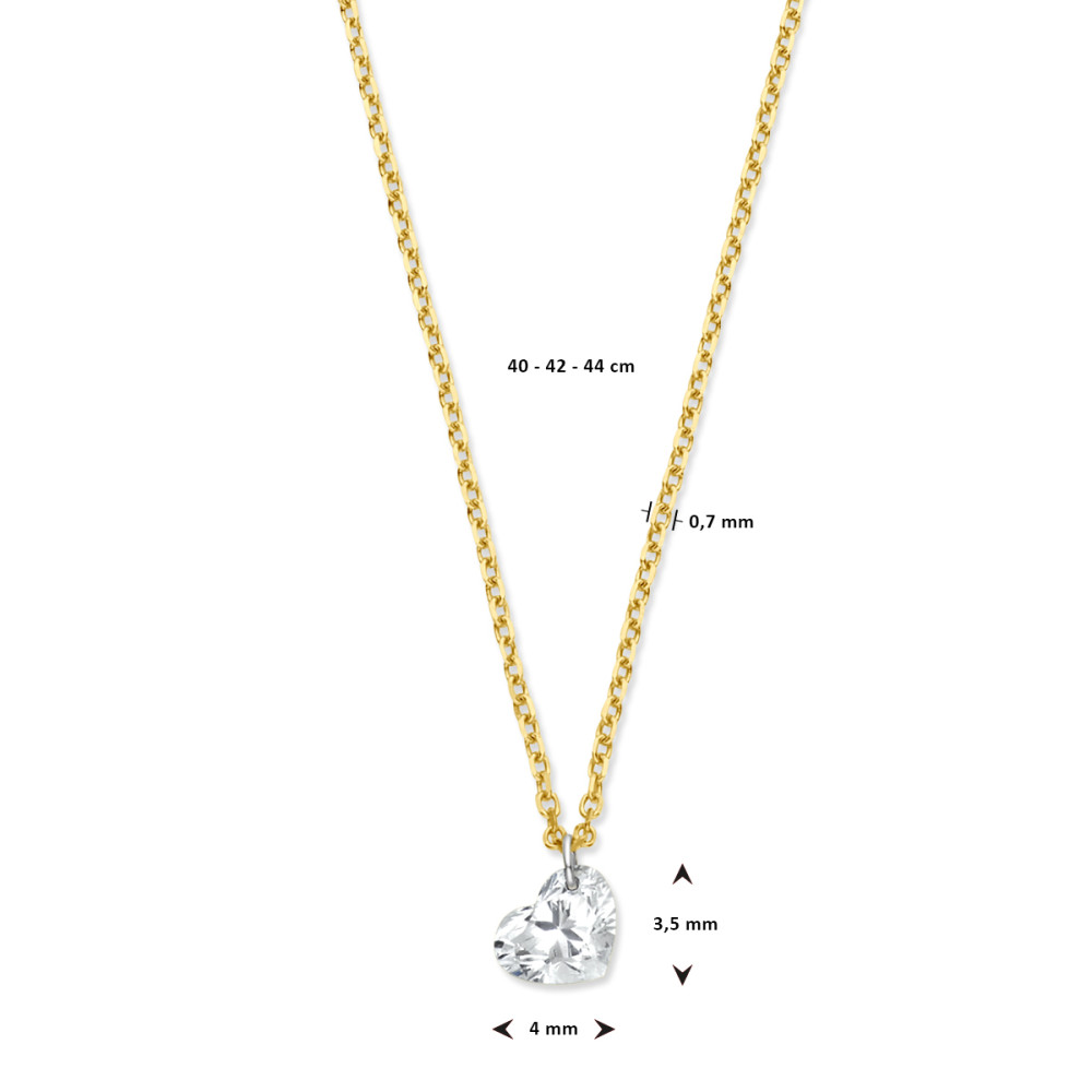 hart-ketting-18-karaat-goud-transparante-diamant-0-20-crt-glanzend-lengte-40-42-44-cm