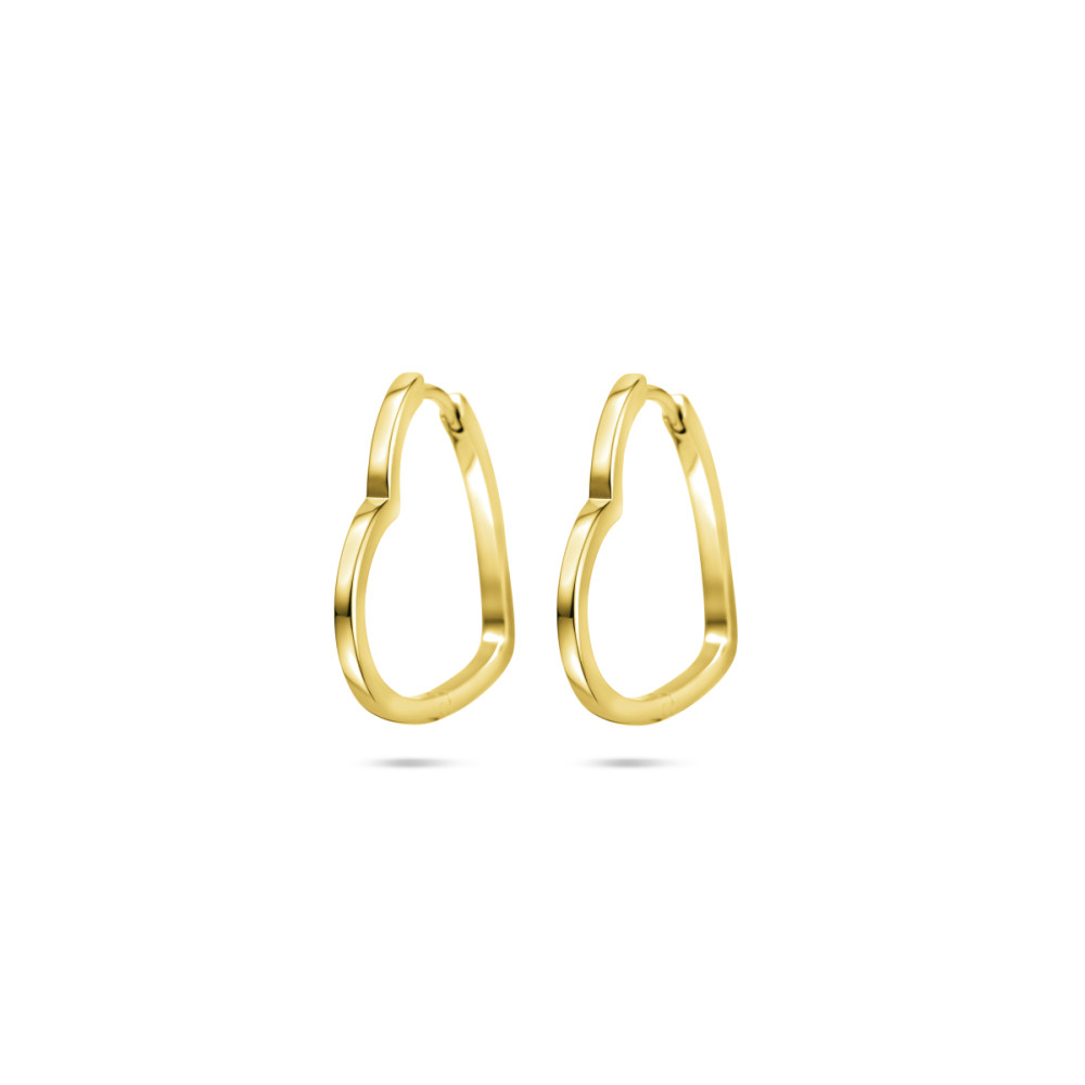 hart-oorringen-gold-plated-2-mm-glanzend-dames-breed