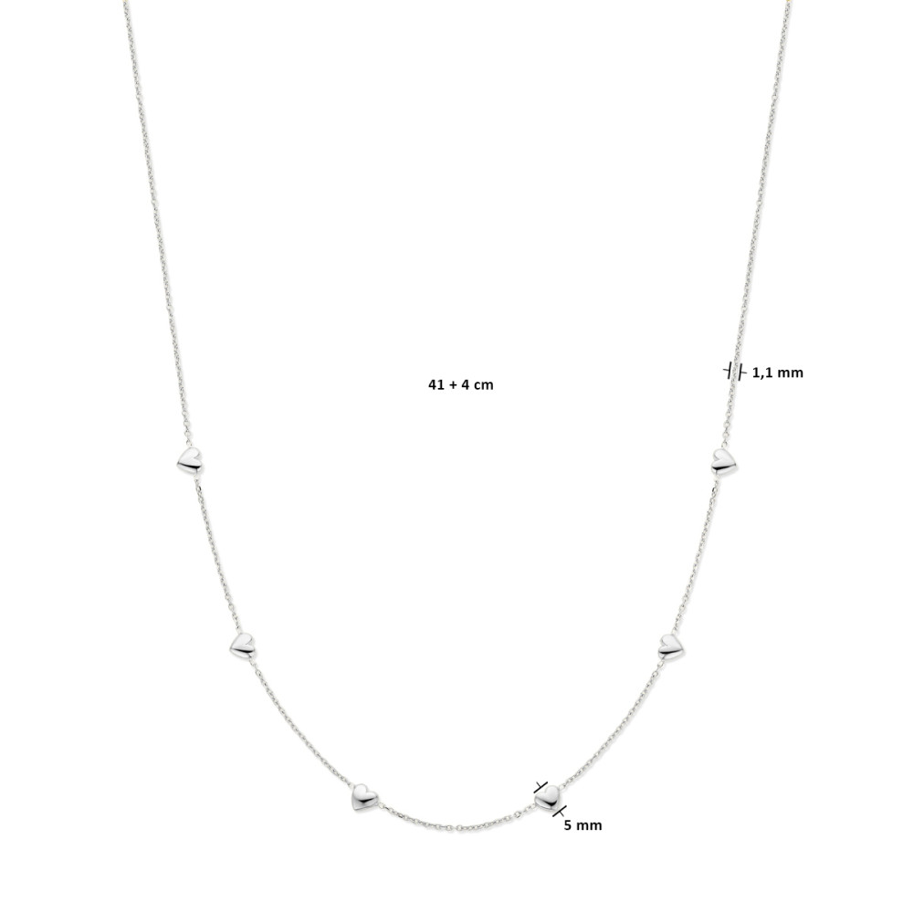 hartje-1-1-mm-collier-met-hanger-gerhodineerd-zilver-lengte-verstelbaar-41-45-cm