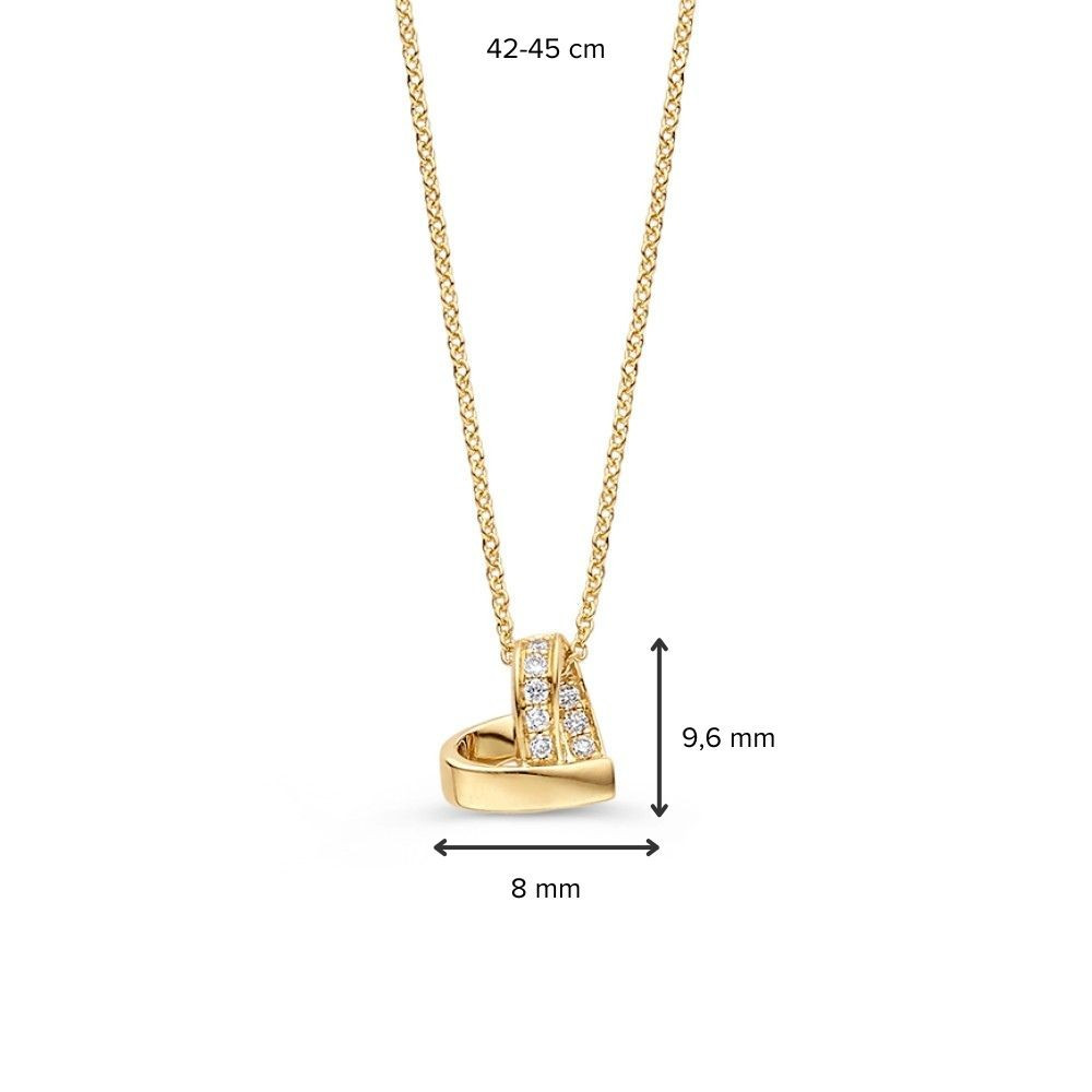 hartje-14-karaat-ketting-met-hanger-goud-diamant-lengte-verstelbaar-42-45-cm