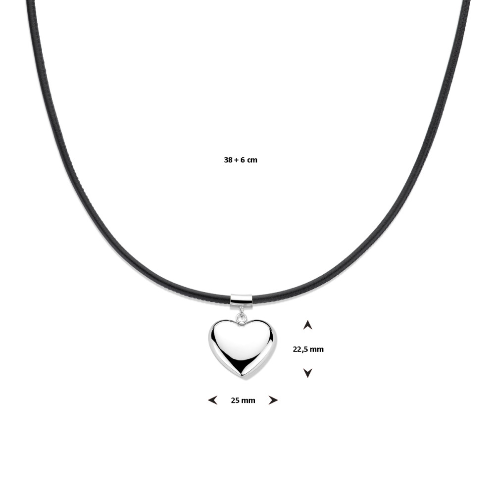 hartje-collier-met-hanger-zilver-3-5-mm-lengte-verstelbaar-38-44-cm