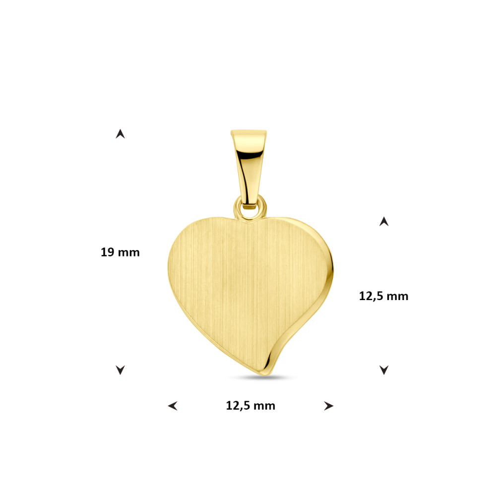 hartjes-graveerhanger-mat-14-karaat-goud-glanzende-rand-12-5-mm-breed-x-19-mm-hoog