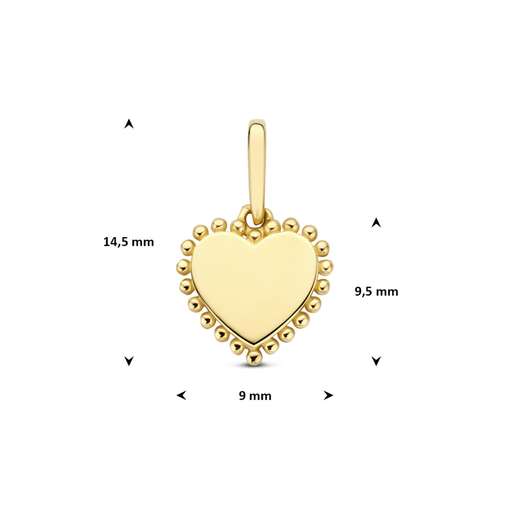 hartjes-hanger-14-karaat-goud-en-rand-van-bolletjes-9-mm-breed-x-14-5-mm-hoog