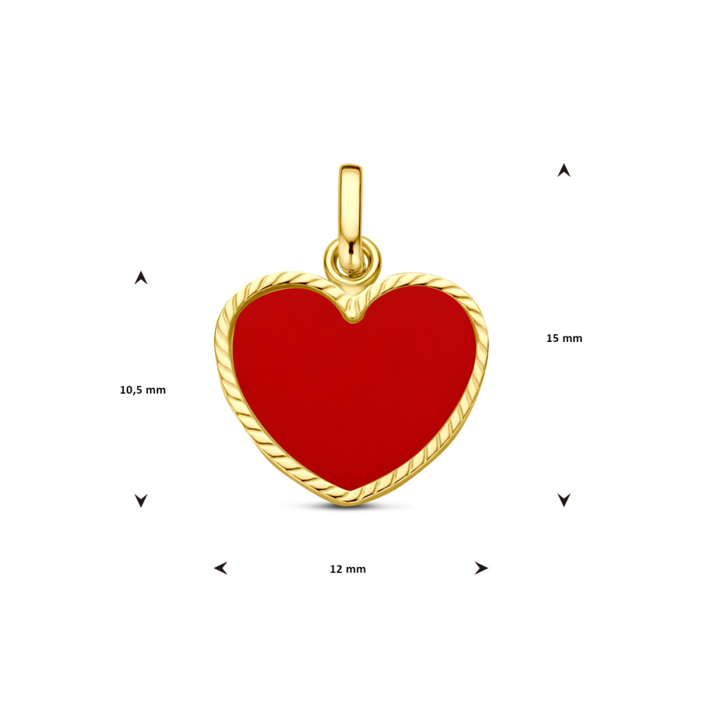 hartjes-hanger-gedraaide-14-karaat-gouden-rand-rode-epoxy-12-mm-breed-x-15-mm-hoog