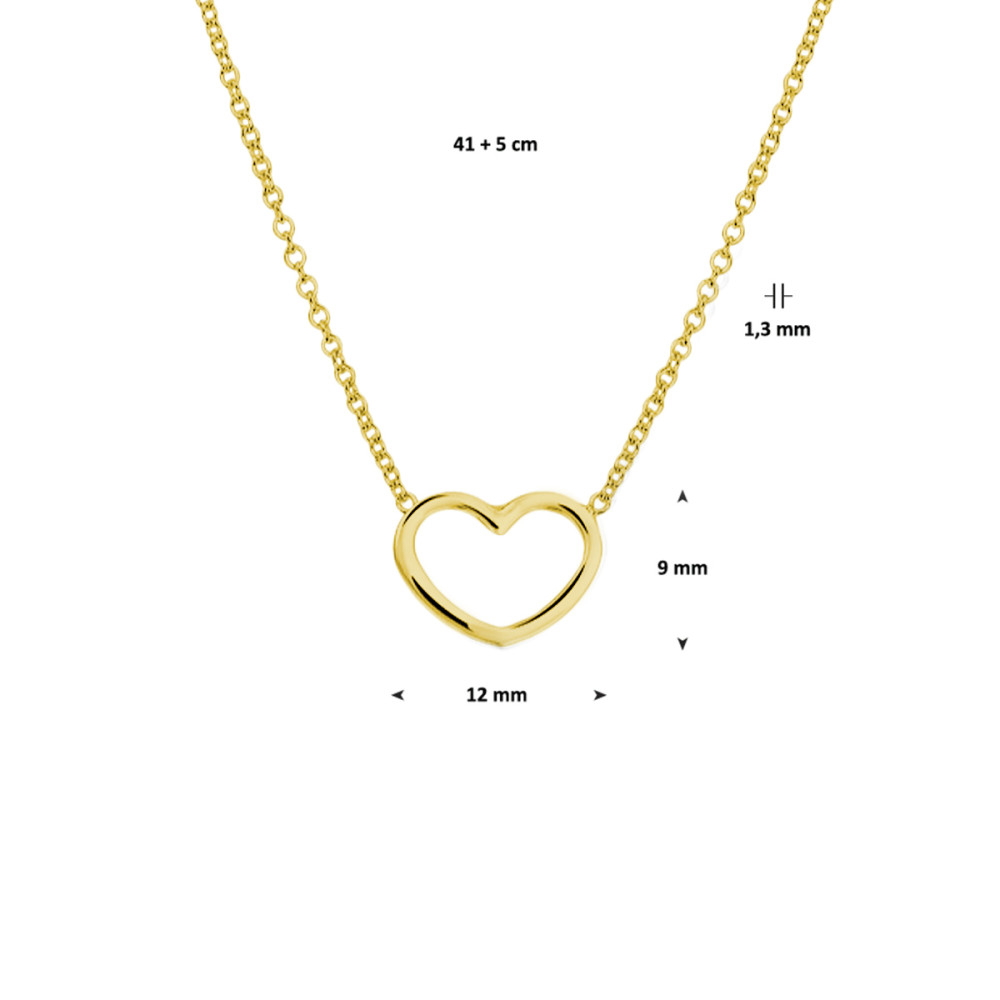 hartjes-ketting-verguld-glanzend-9-mm-x-12-5-mm-lengte-41-46-cm