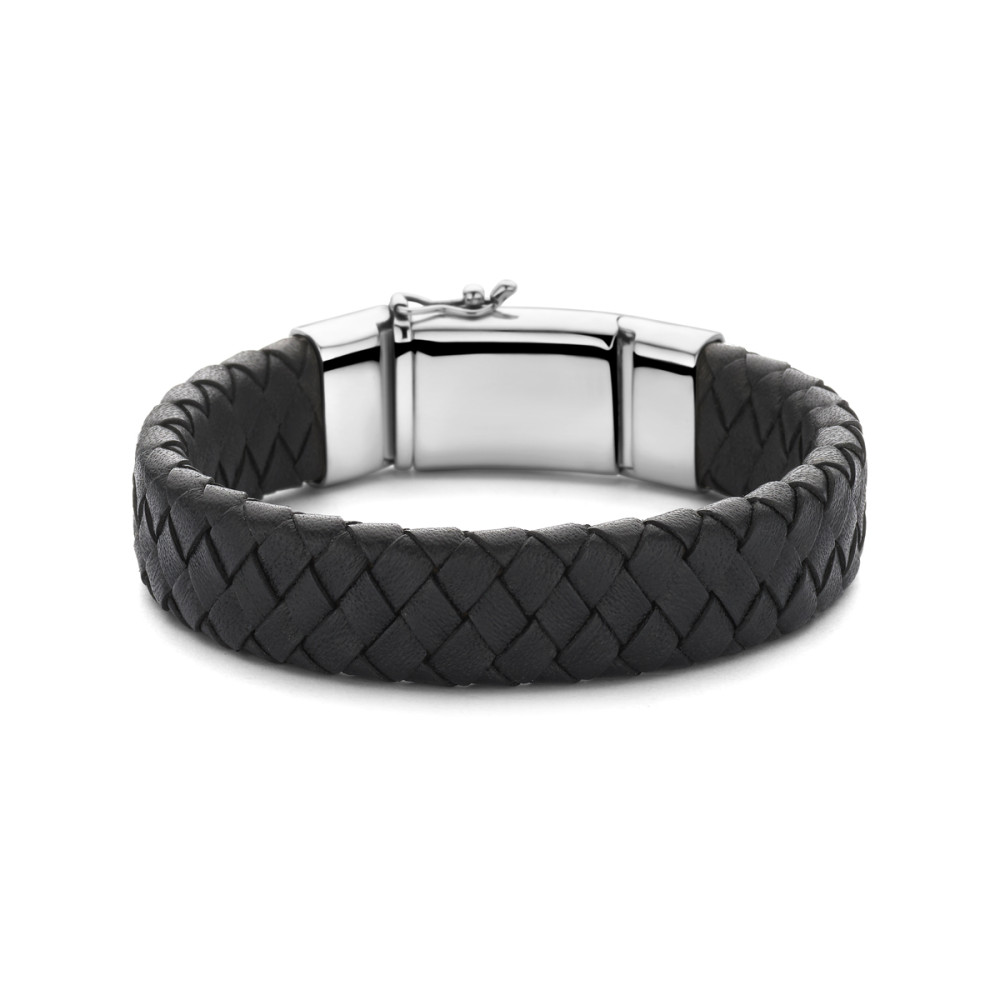 heren-leren-armband-gevlochten-zwart-zilveren-baksluiting-15-mm-breedte-lengte-21-cm