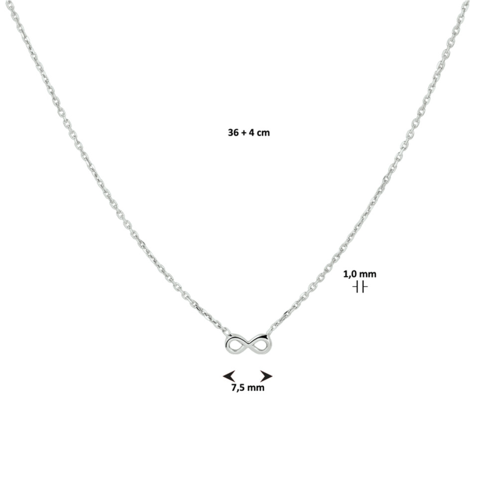 infinity-1-mm-kinderketting-zilver-gerhodineerd-met-hanger-lengte-verstelbaar-36-40-cm