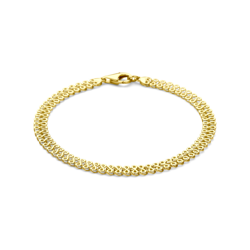 infinity-schakelarmband-goud-14-karaat-glanzend-5-mm-breedte-lengte-19-cm