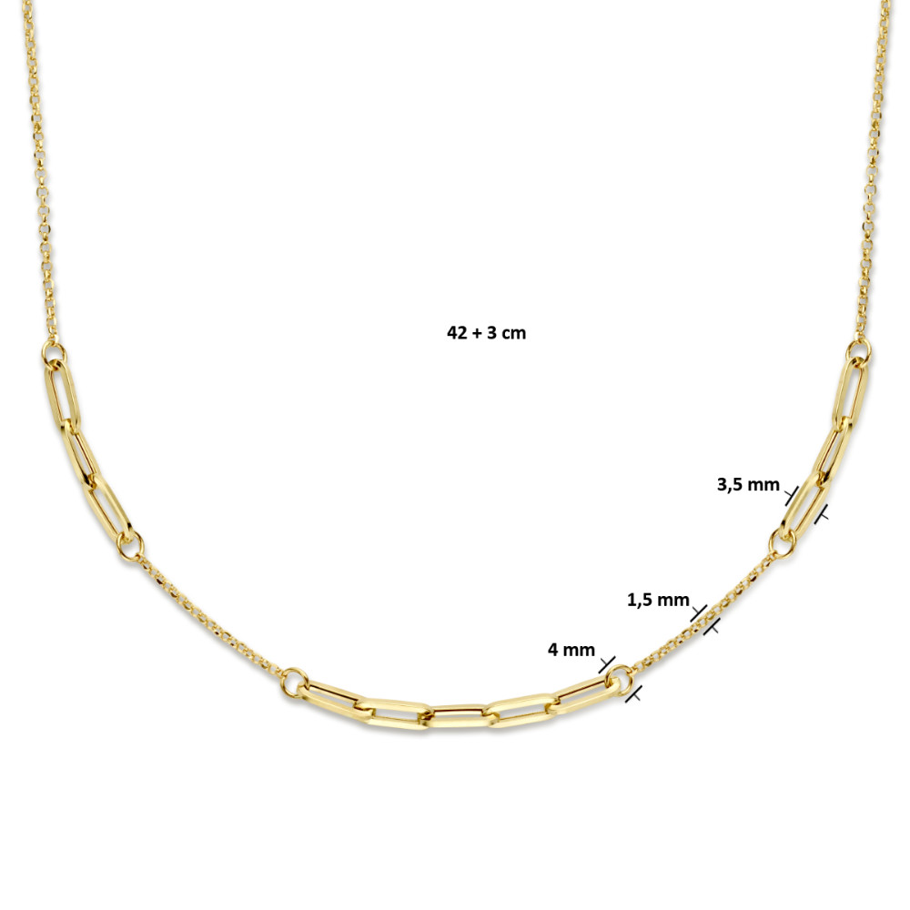 jasseron-paperclip-schakelcollier-14-karaat-goud-lengte-verstelbaar-42-44-cm
