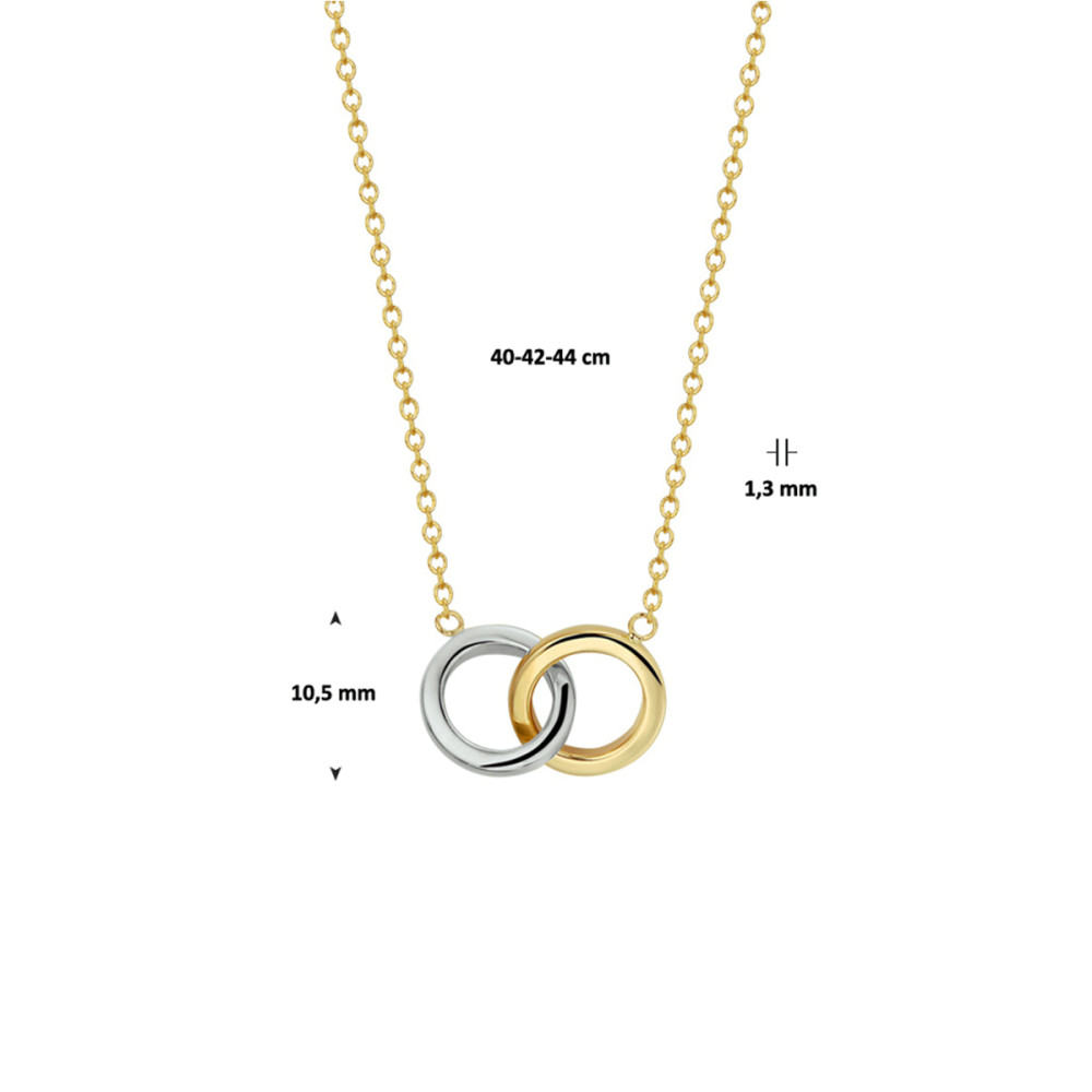 ketting-14-karaat-bicolor-ringenhanger-10-5-mm-breedte-lengte-40-42-44-cm