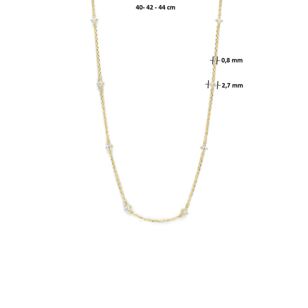 ketting-14-karaat-goud-anker-zirkonia-transparant-glanzend-2-7-mm-breedte-lengte-40-42-44-cm