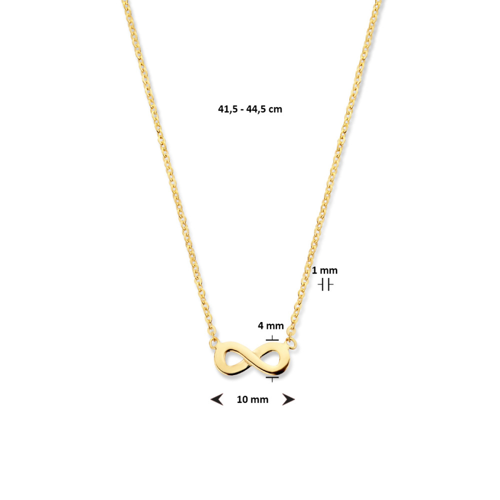 ketting-14-karaat-goud-glanzende-infinity-hanger-10-mm-breedte-lengte-44-5-cm