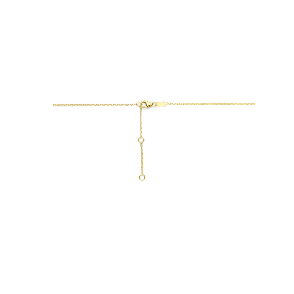 ketting-14-karaat-goud-onyx-achthoek-anker-glanzend-lengte-40-42-44-cm