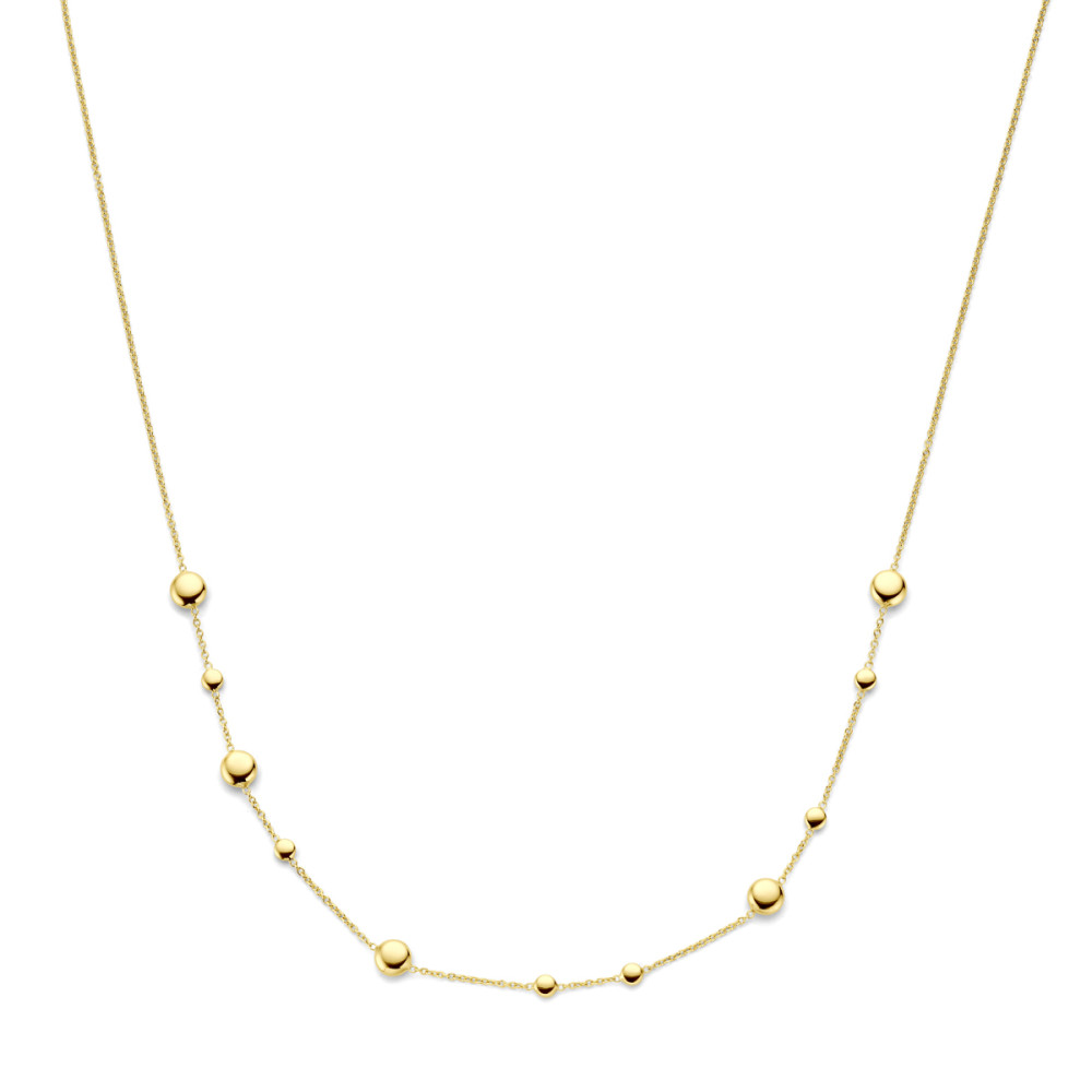 ketting-14-karaat-goud-rond-bolletjes-glanzend-lengte-42-45-cm