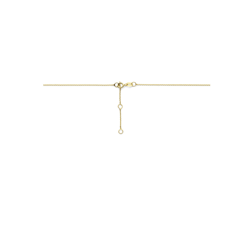 ketting-14-karaat-goud-zirkonia-hanger-glanzend-lengte-40-42-44-cm