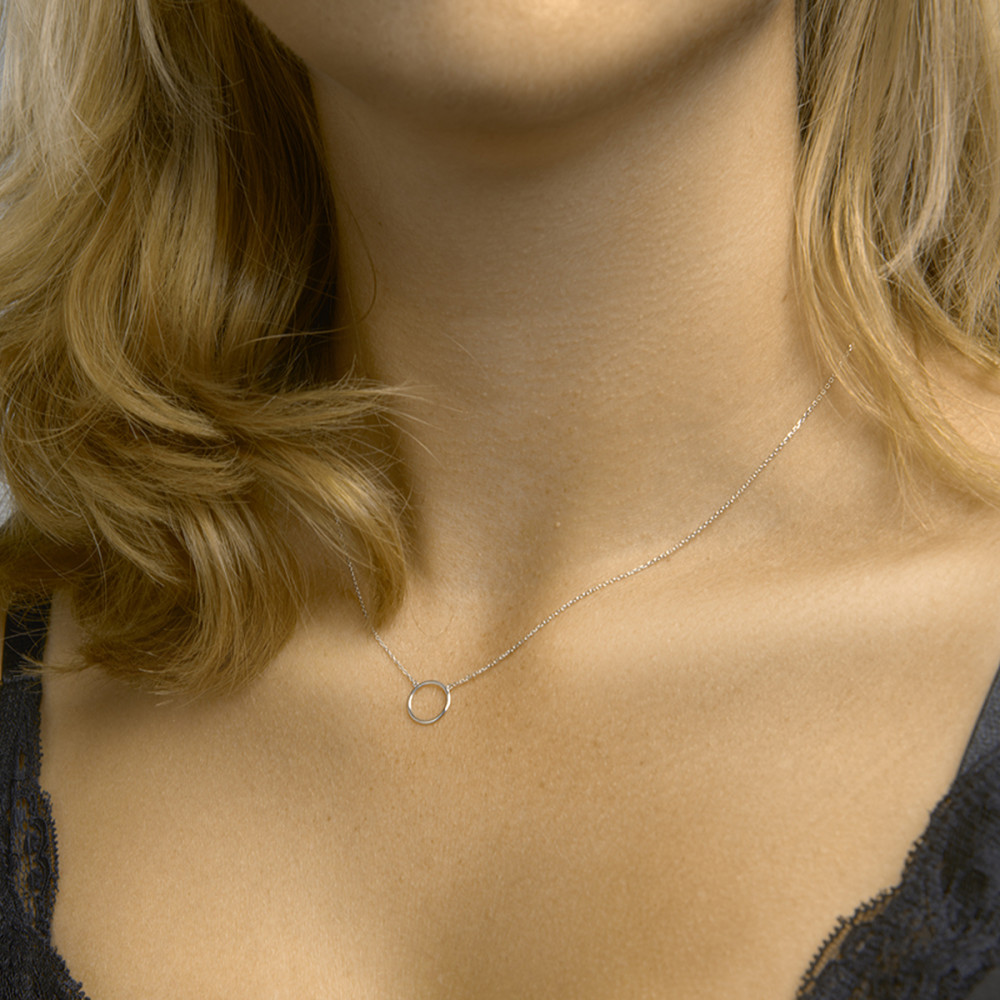 ketting-14-karaat-witgoud-ronde-hanger-glanzend-anker-schakels-lengte-40-42-44-cm
