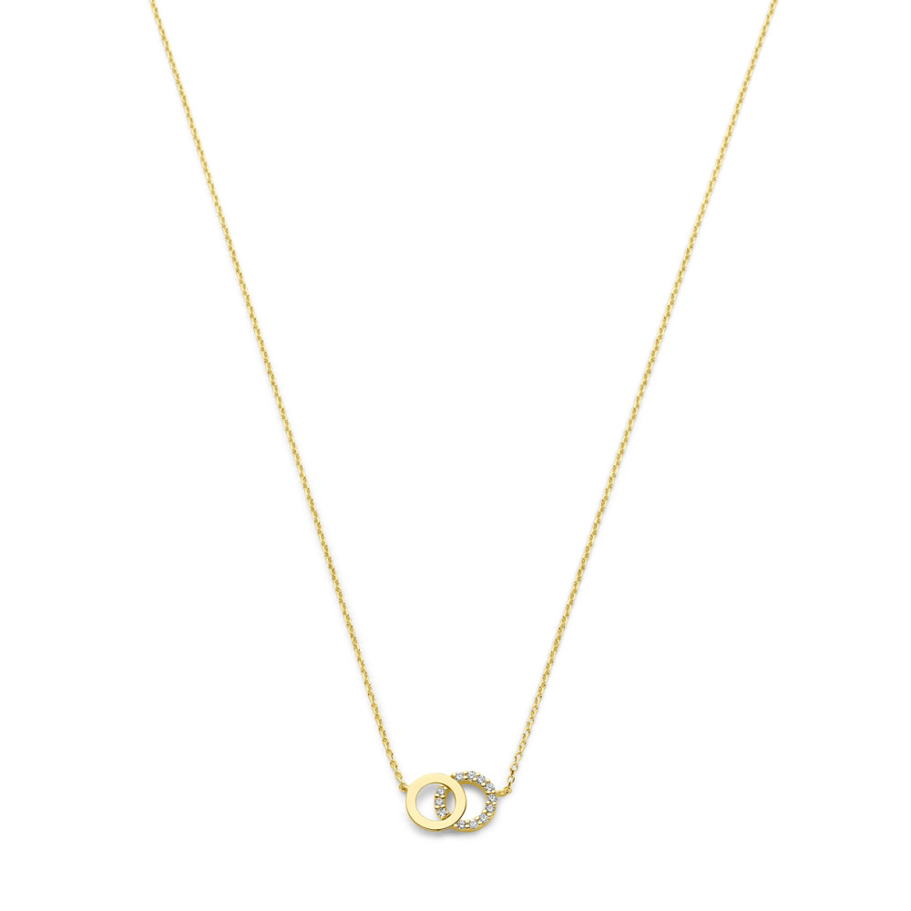 ketting-9-karaat-goudkleurig-verbonden-glanzende-en-zirkonia-cirkel-breedte-0-8-mm-lengte-40-42-44-cm