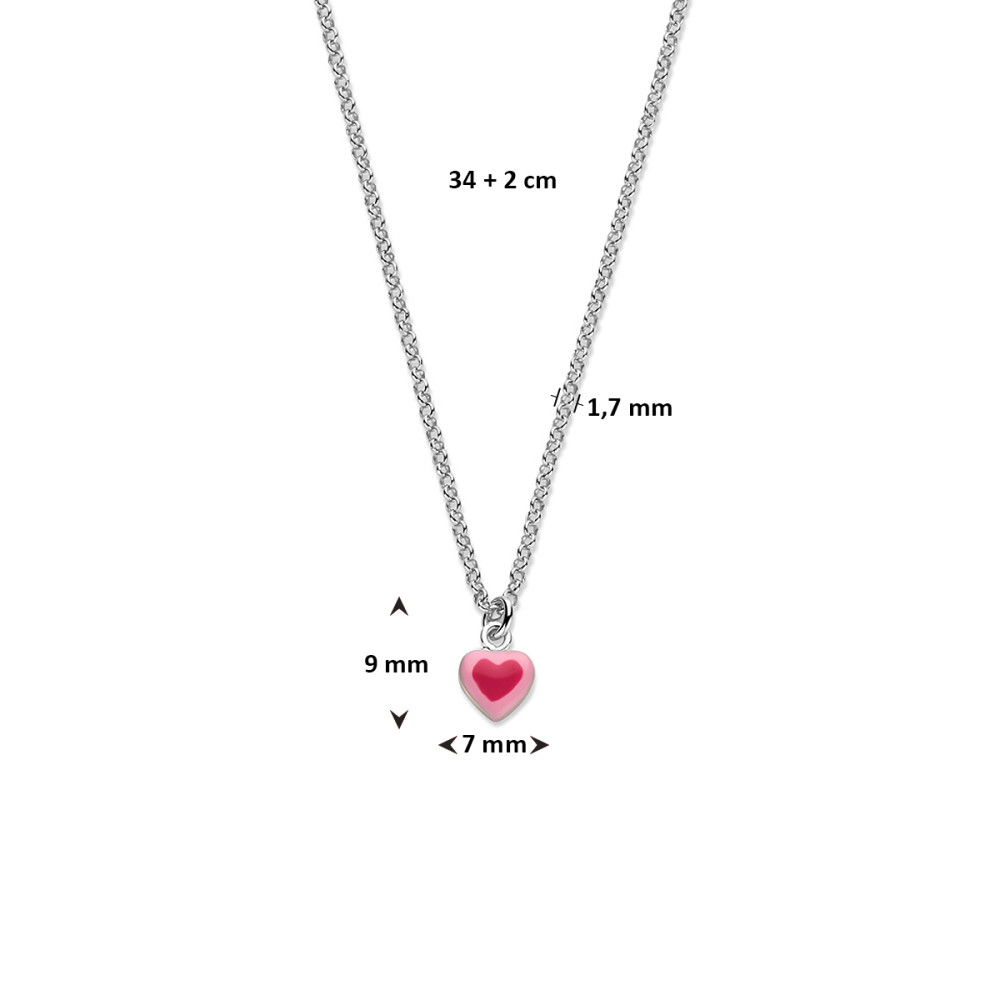 ketting-925-zilver-17-mm-breed-roze-emaille-hartje-9-mm-x-7-mm-lengte-34-36-cm