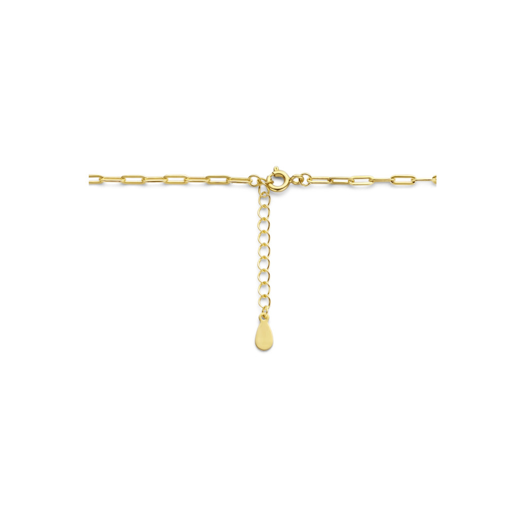 ketting-gold-plated-paperclip-schakels-en-zoetwaterparel-2-mm-breedte-lengte-41-45-cm