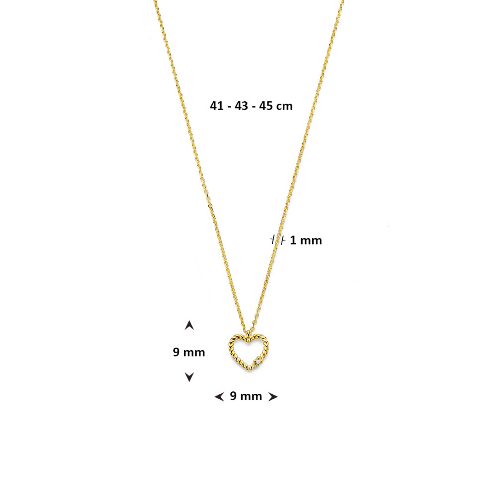 ketting-gouden-14-karaat-hartje-met-twist-0-01-crt-diamant-lengte-41-43-45-cm