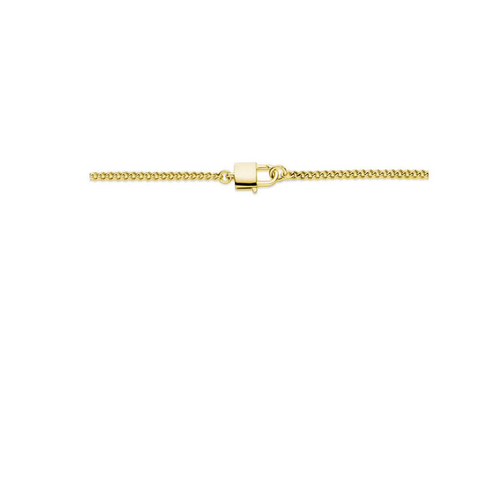 ketting-goudkleurige-gourmet-schakels-en-slot-hanger-3-mm-breedte-lengte-45-cm