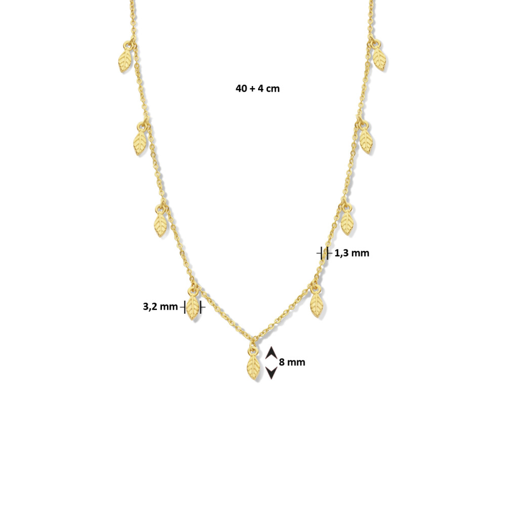 ketting-goudkleurige-veer-hangers-1-3-mm-breedte-lengte-40-44-cm
