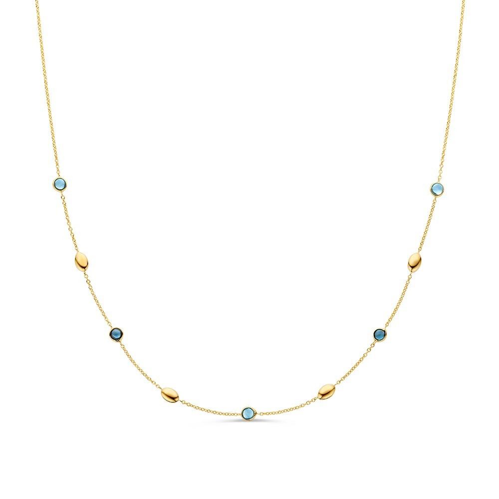 ketting-met-ronde-blauwe-topaas-stenen-en-gouden-ovalen-lengte-43-cm