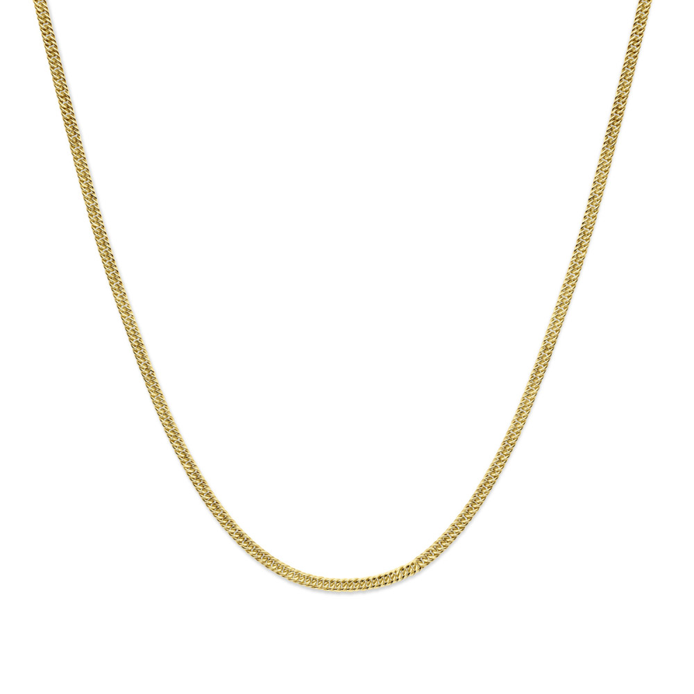 ketting-zilgold-14-karaat-glanzend-goud-en-gourmetschakels-3-8-mm-breedte-lengte-45-cm