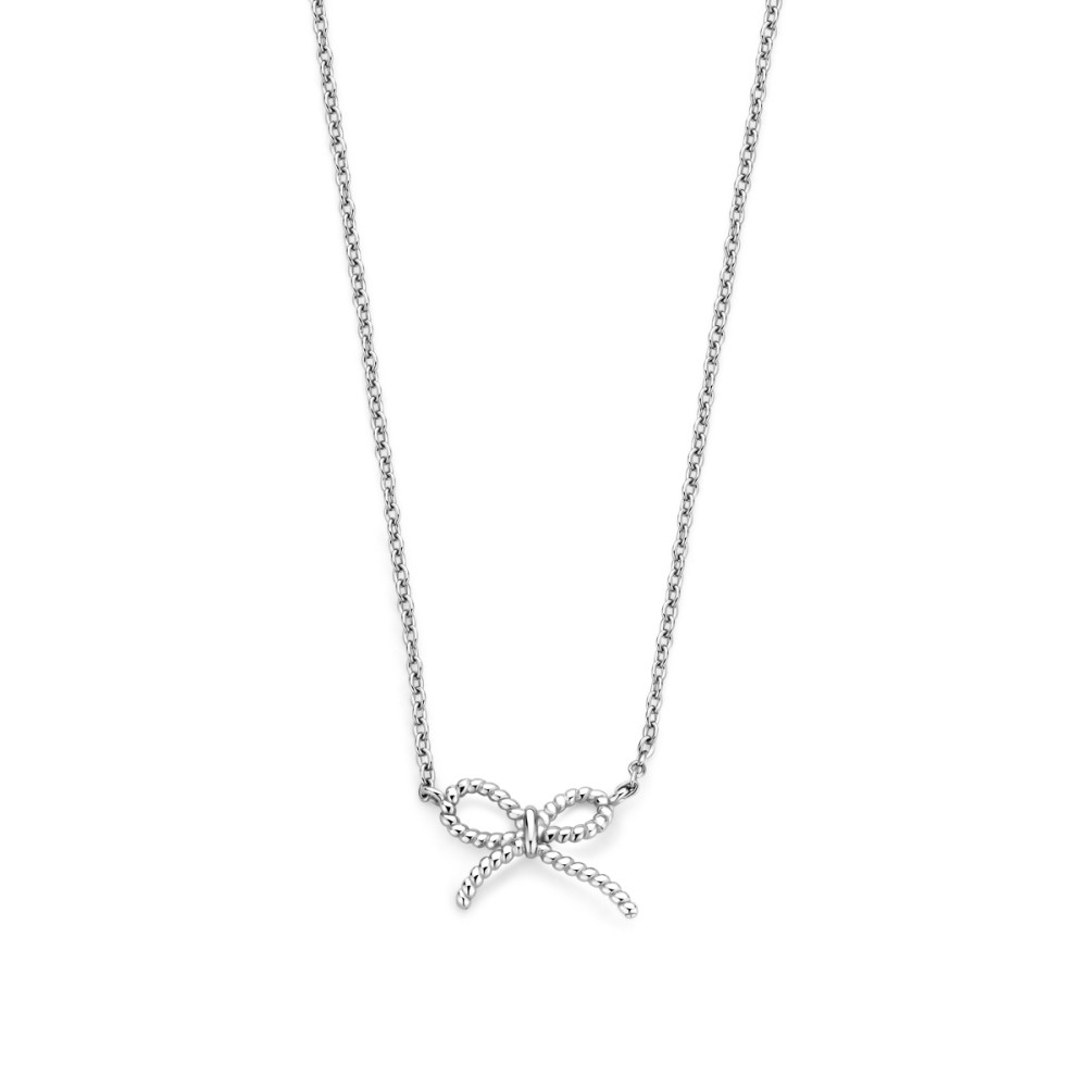 ketting-zilver-ankerschakels-strik-hanger-135-mm-x-9-mm-lengte-40-44-cm