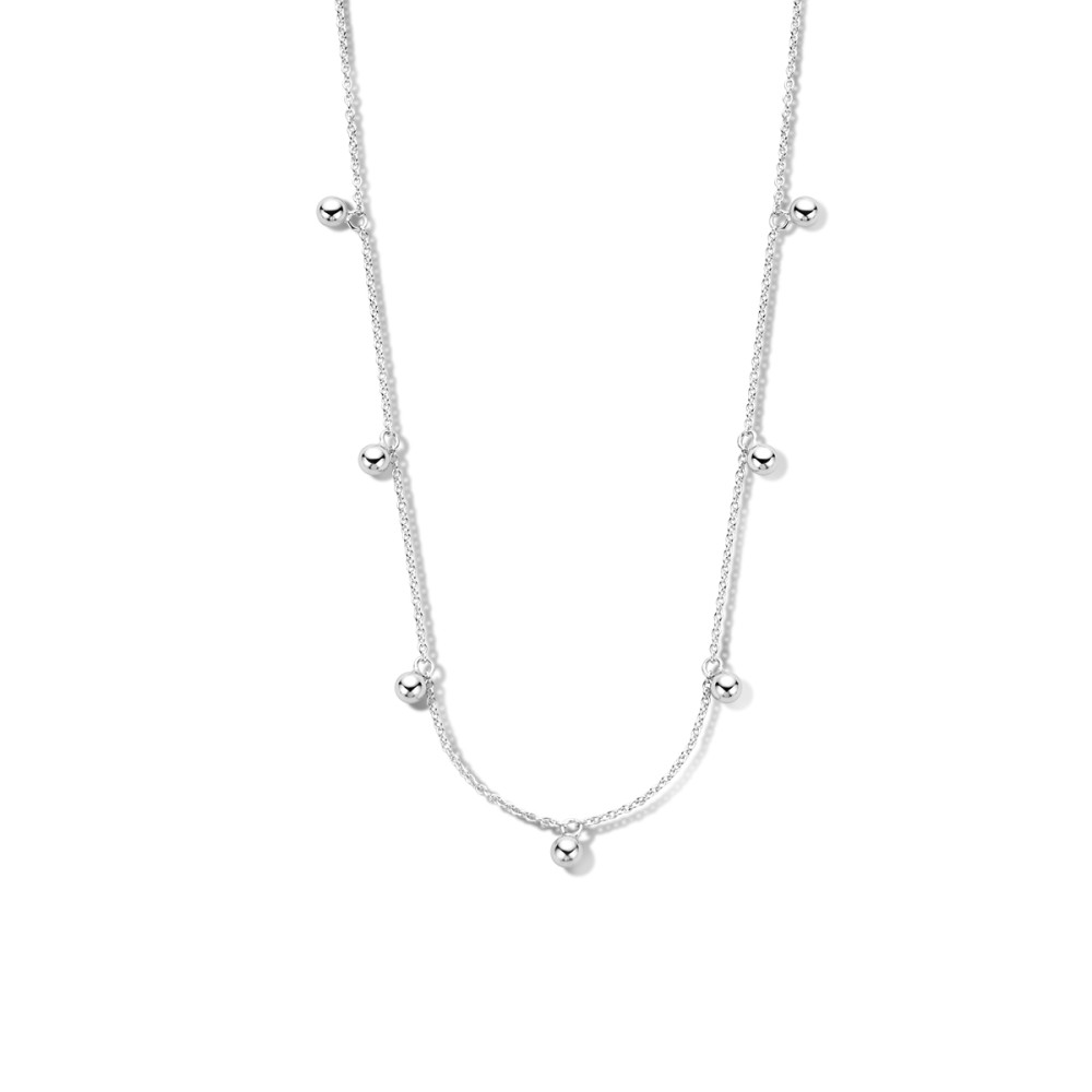 ketting-zilver-ronde-bolletjes-hangers-gerhodineerd-1-mm-breedte-lengte-40-44-cm