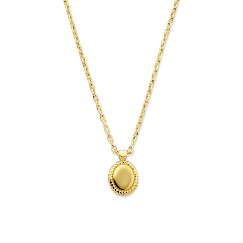 ketting14-karaat-goud-en-ovaal-met-bewerkte-rand-1-mm-breedte-lengte-40-43-45-cm