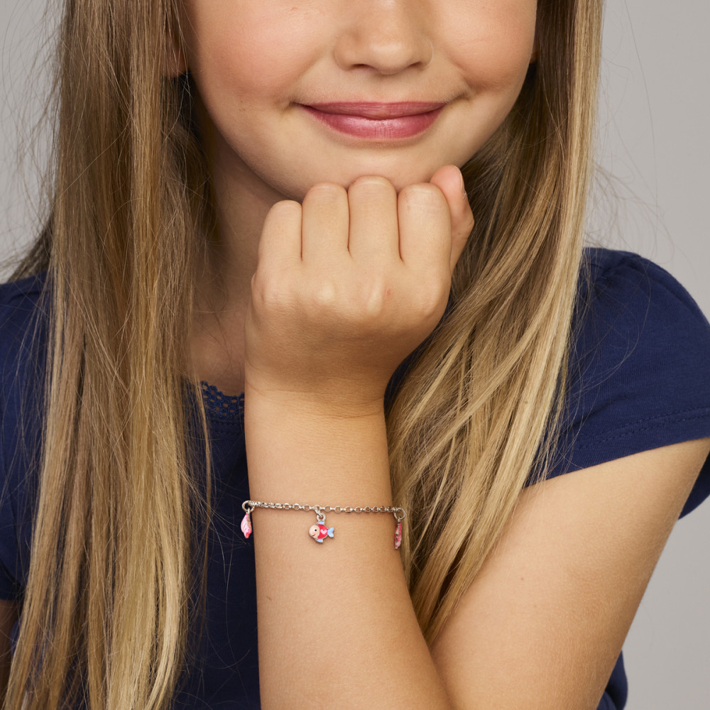 kinderarmband-zilver-met-emaille-krab-en-vissen-2-mm-breedte-lengte-13-16-cm