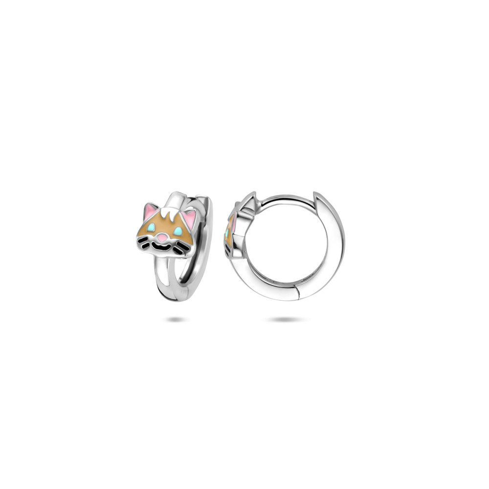 kinderoorbellen-zilver-multicolor-emaille-kat-glanzend-6-mm-breed-x-10-5-mm-hoog
