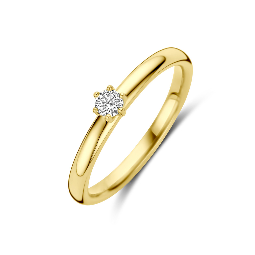 klassieke-14-karaat-gouden-solitair-ring-met-diamant-0-1-crt