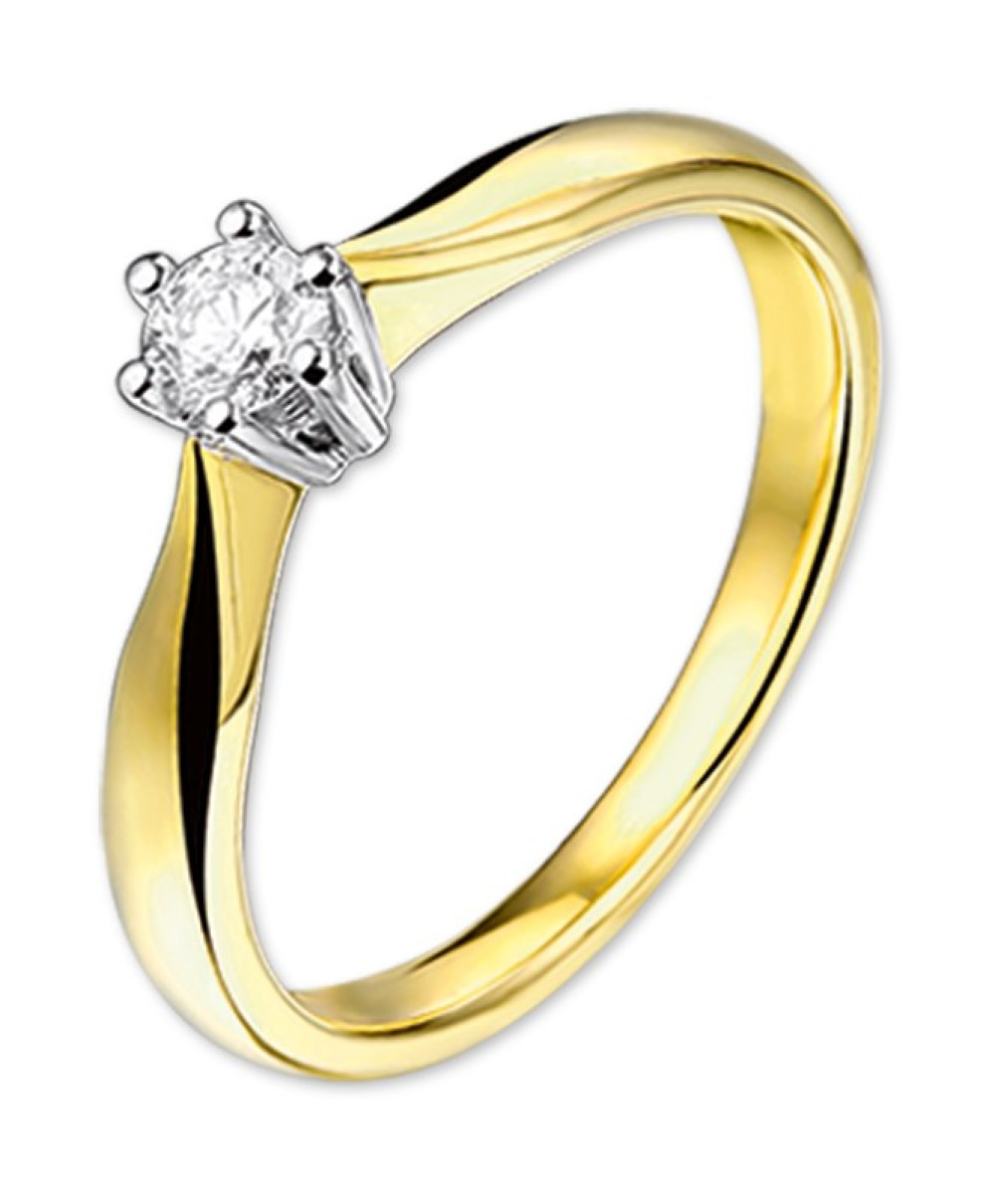 klassieke-solitair-ring-van-14-karaat-bicolor-goud-met-centrale-diamant-van-0-25-crt