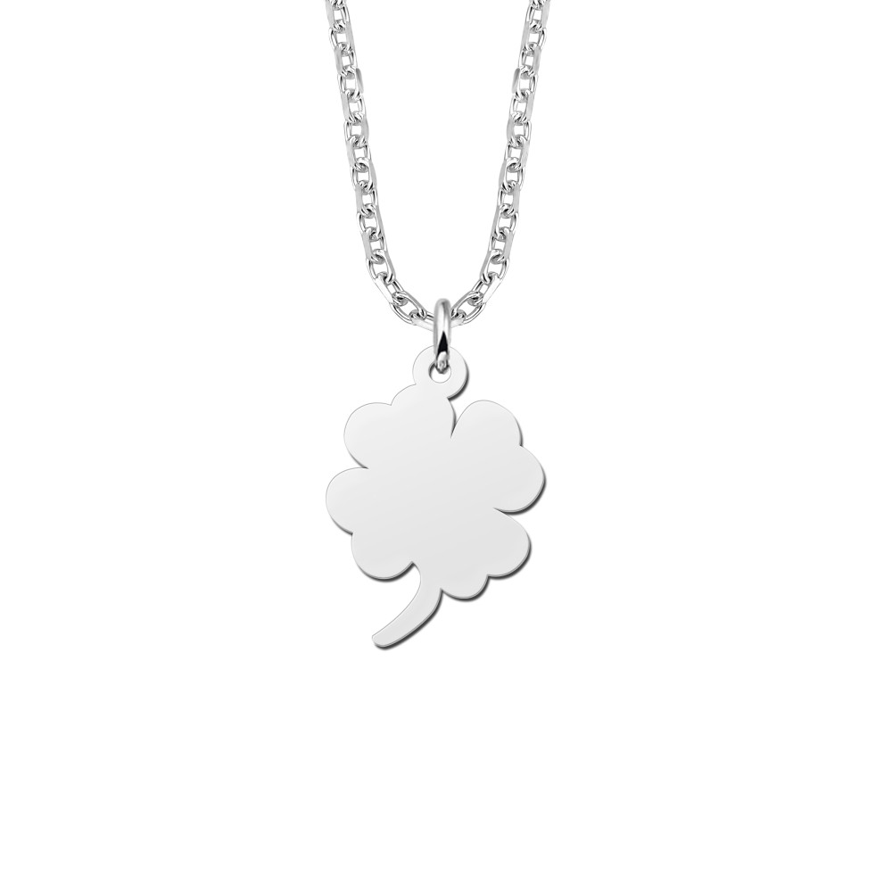 klavertje-vier-ketting-met-hanger-zilver-lengte-verstelbaar-45-50-cm