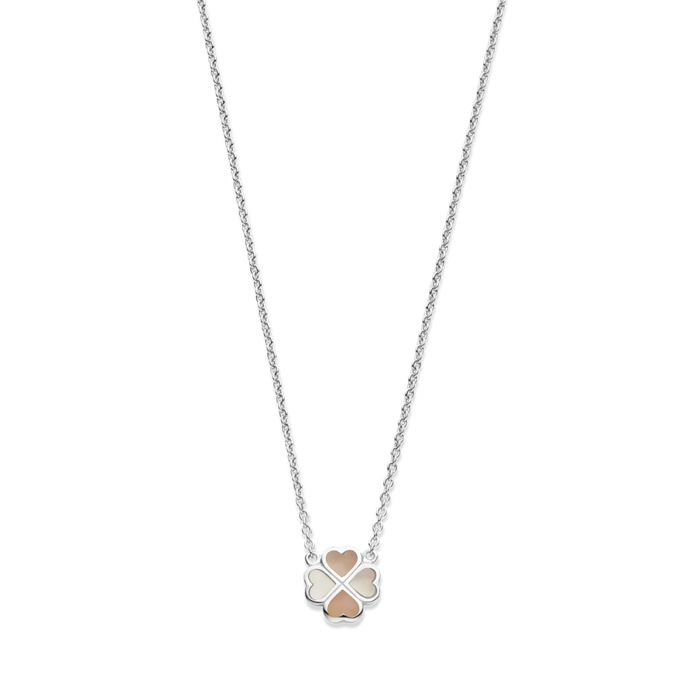 klavertje-vier-ketting-zilver-parelmoer-details-voor-kinderen-lengte-36-40-cm