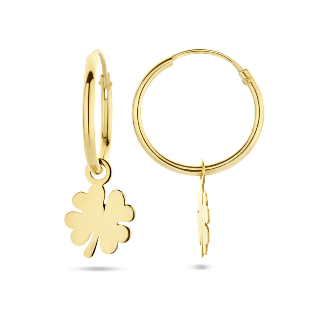 klavertje-vier-oorringen-met-hanger-14-karaat-goud-diameter-13-mm