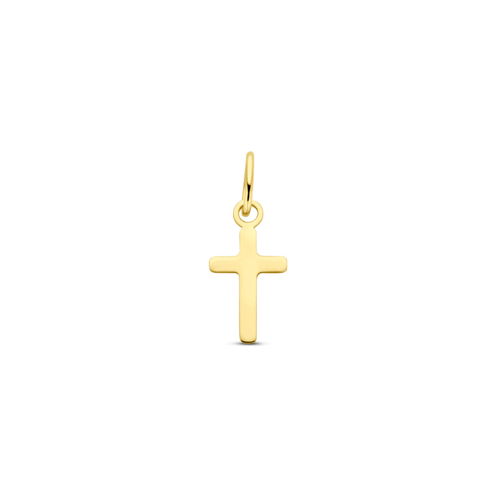 kruis-hanger-14-karaat-goud-glanzend-dames-5-5-mm-breed-x-14-mm-hoog