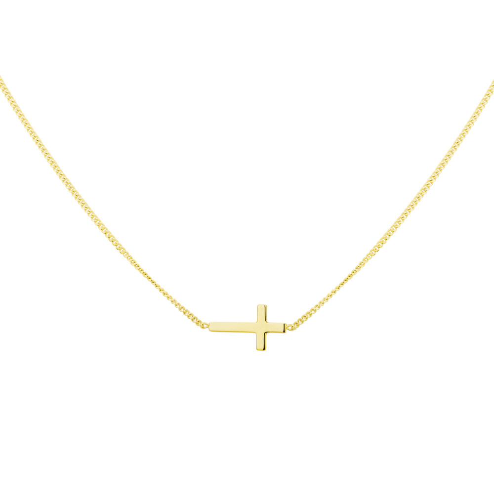 kruis-ketting-goudkleurige-plating-1-mm-breedte-lengte-40-45-cm