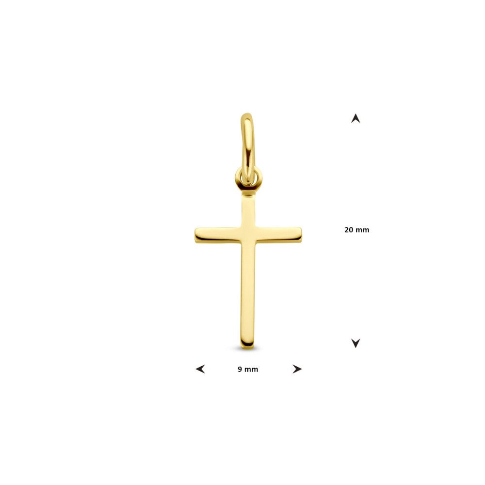 kruisje-14-karaat-goud-glanzend-klassiek-9-mm-breed-x-15-5-mm-hoog