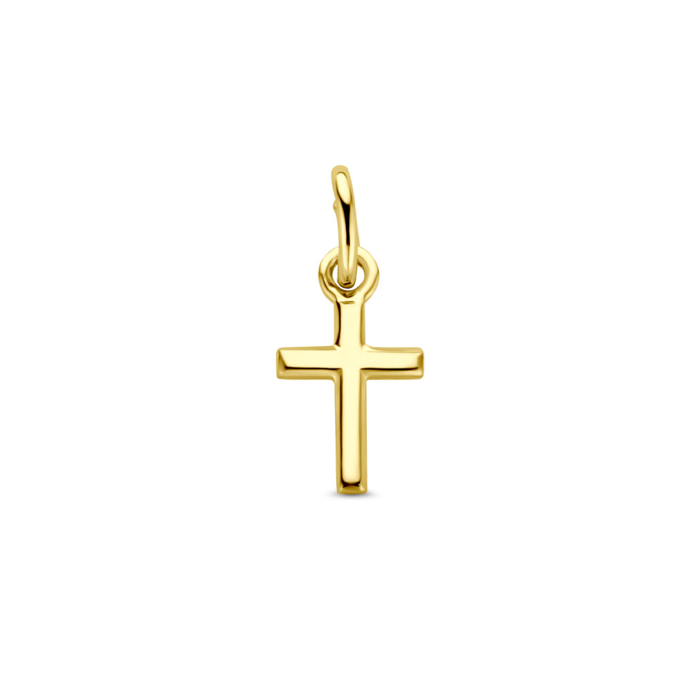 kruisje-14-karaat-goud-glanzende-afwerking-6-mm-breed-x-10-5-mm-hoog