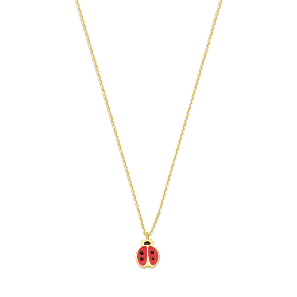 lieveheersbeestje-0-8-mm-ketting-met-hanger-goud-emaille-lengte-verstelbaar-36-40-cm