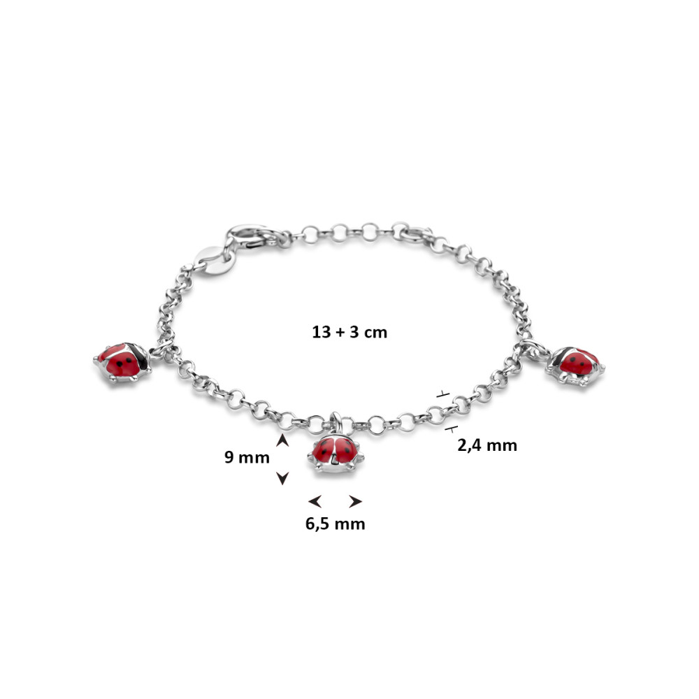 lieveheersbeestjes-armband-kinderen-925-zilver-rood-en-zwart-2-4-mm-breedte-lengte-13-16-cm
