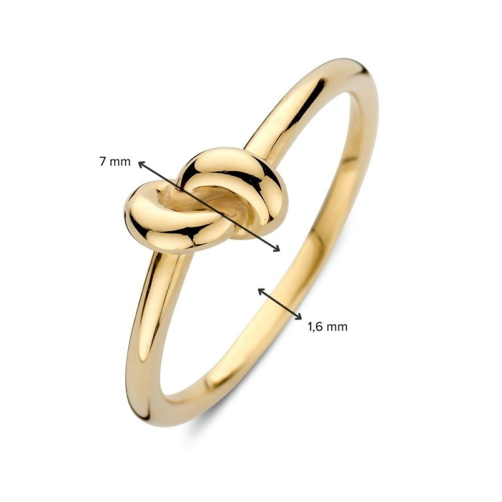 minimalistische-gouden-ring-knoopdetail-glanzend-14-karaat-7-mm-breedte