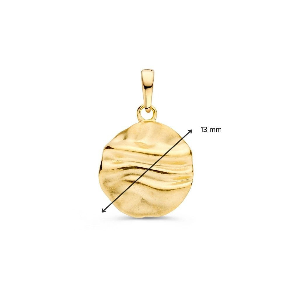 moderne-hanger-van-goud-met-rond-gehamerd-oppervlak-diameter-13-mm