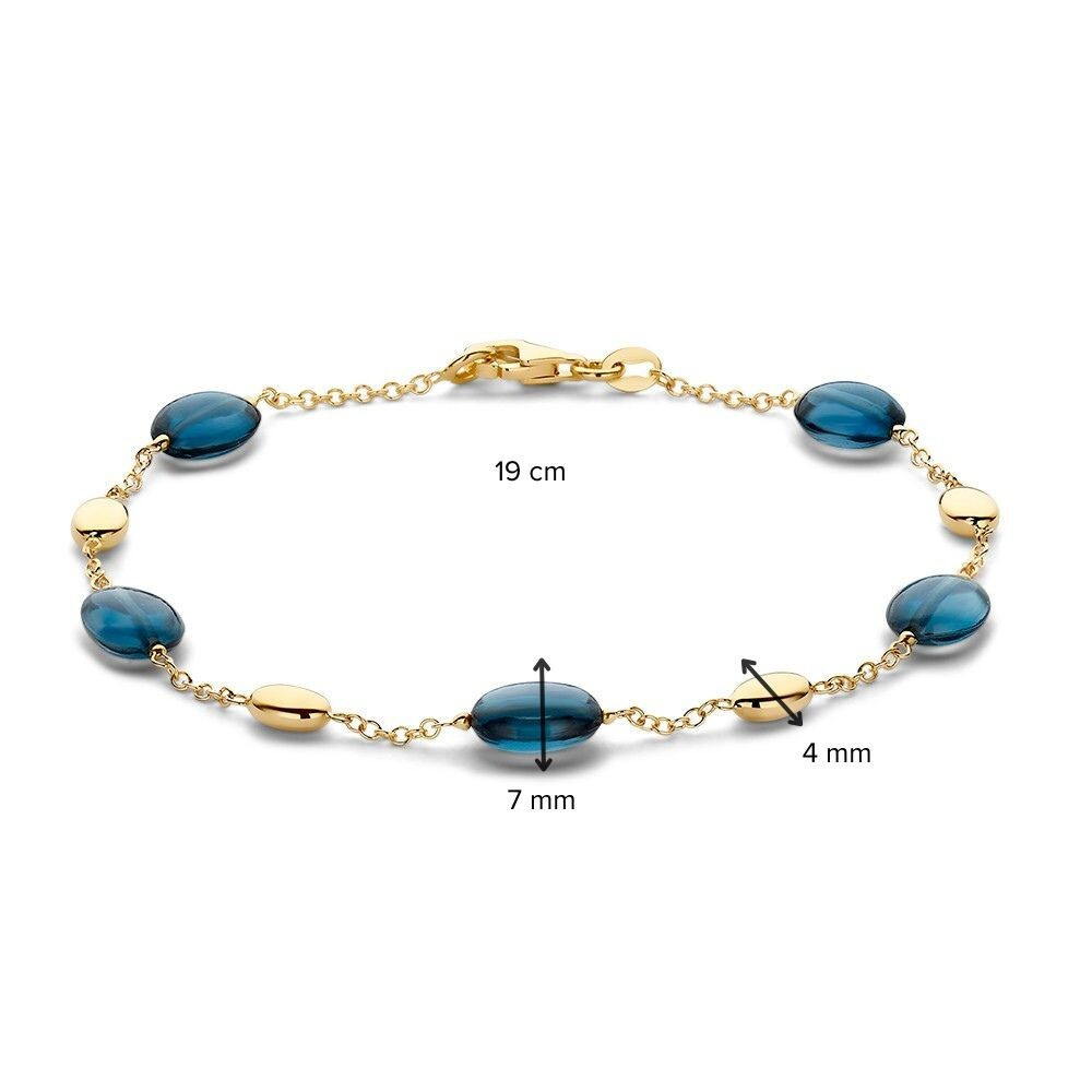 mooie-armband-met-ovale-schakels-van-topaas-en-glanzend-goud-lengte-19-cm