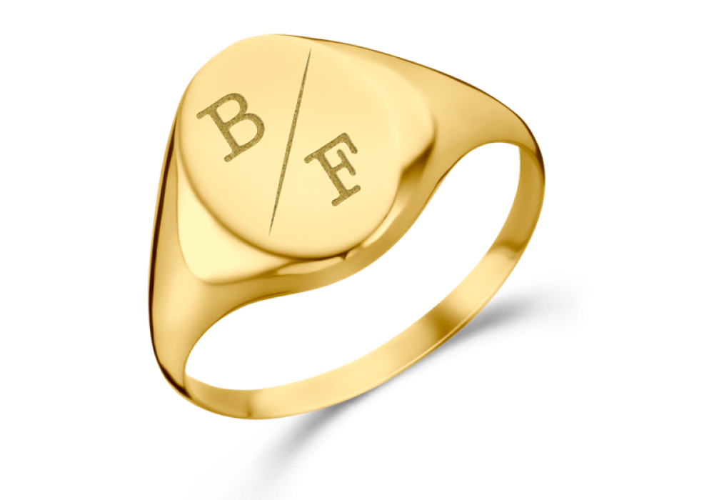 names4ever-14-karaat-gouden-ovale-zegelring-met-gravureoptie-voor-initialen